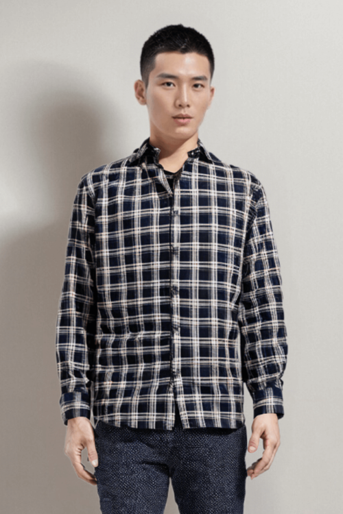 Cotton Y/D Check Shirt