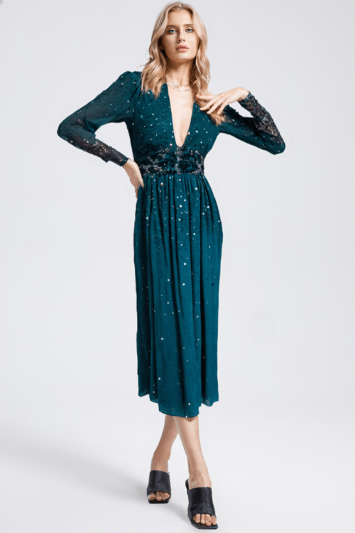 Blue Party Sequinned Dress