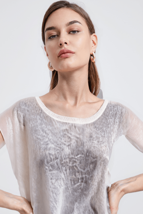 Paolina with 70% Viscose & 30% Linen at front