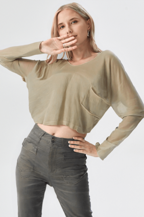 Tina Top with 100% Merino Wool