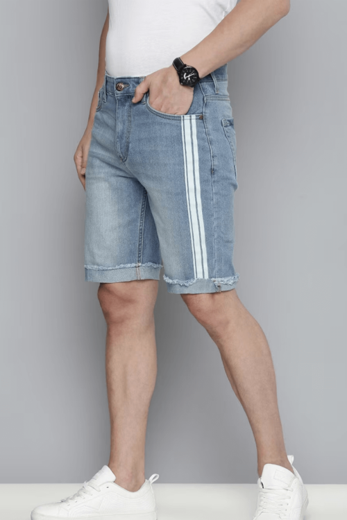 Washed Slim Fit Shorts