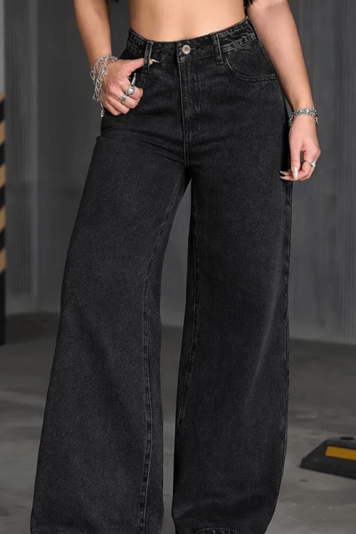 Women High Rise Relaxed Jeans