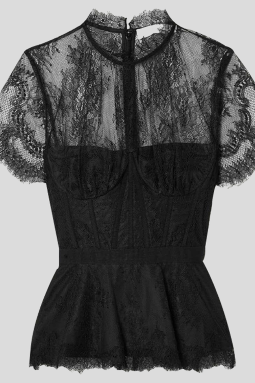 BLACK LACEY CORSET